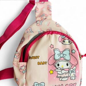 Pink My Melody Mini Backback 7” with adjustable straps #100